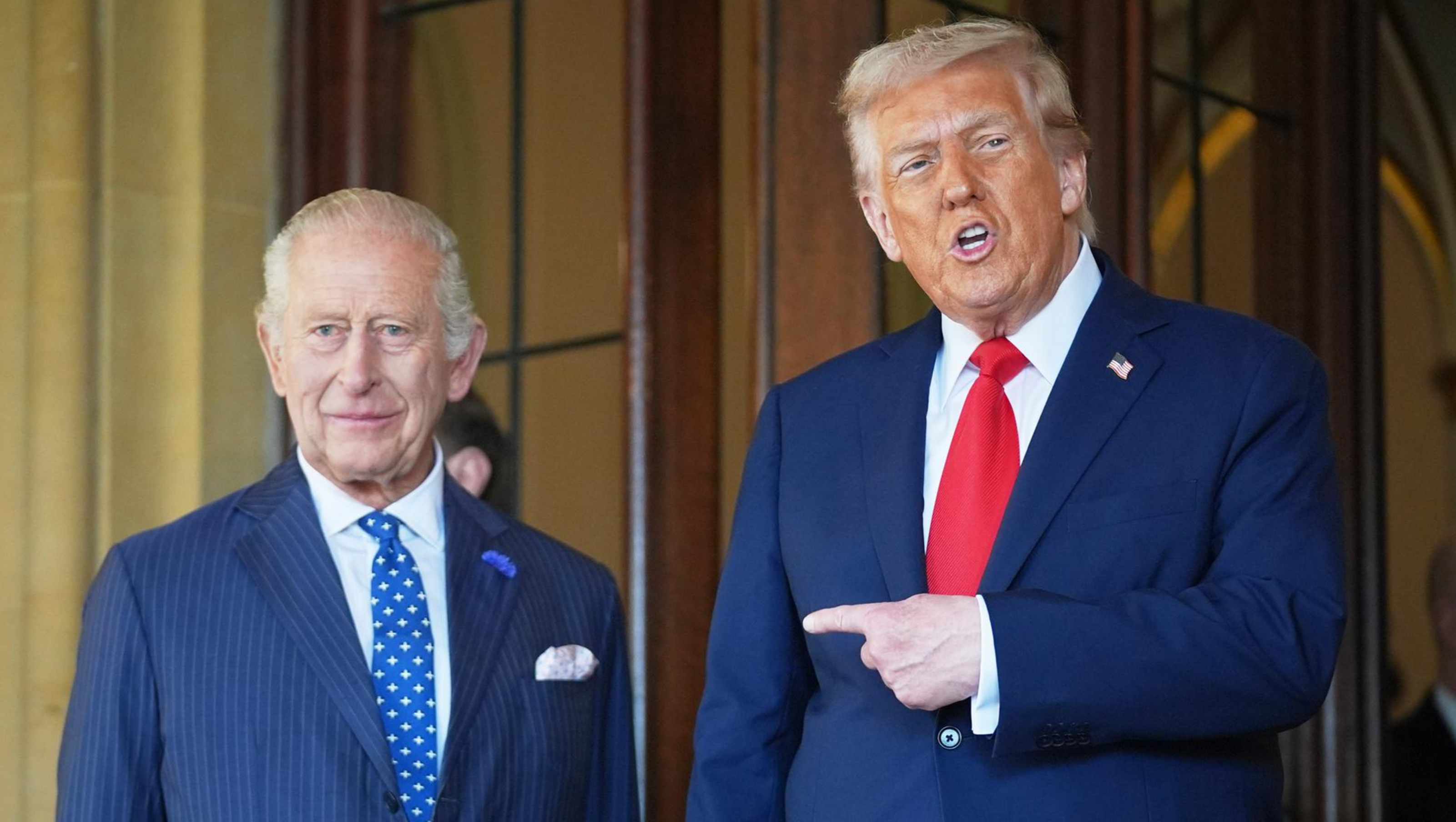 Trump Claims He’s Distant Relative of King Charles — Expresses Interest in Buckingham Palace!
